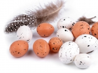 Jajeczka z pirkami dekoracyjne przepircze