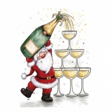 Stempel WRS Santa with Champagne Mikoaj szampanem