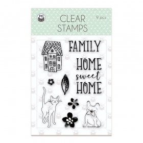 Zestaw stempli We are family 01, 8szt.