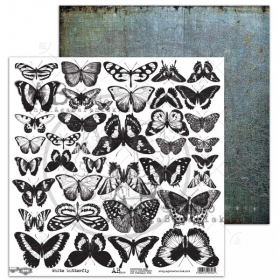 White Butterfly element do wycinania 30x30