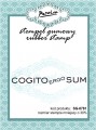 Stempel gumowy "cogito ergo sum"