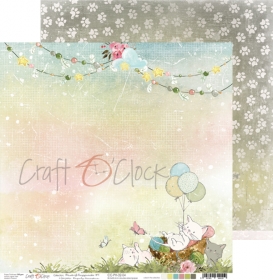 PAWS OF HAPPINESS - 04 - dwustronny papier 30x30