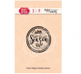 Stempel akrylowy HAPPY HOLIDAY SEASON