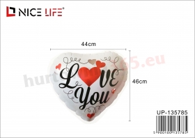 Balon foliowy I LOVE YOU 18" serce