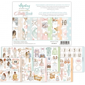 Mintay - BABY BOOK  zestaw papierw 15,2x20,3