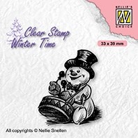 Stempel WT007 bawanek ZIMA WITA 3,3x3,9cm