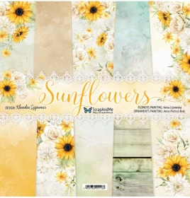 Sunflowers - zestaw papier�w 30x30cm