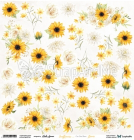 Sunflowers Flowers - arkusz do wycinania
