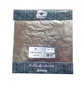 SEEART Folia do zoce 14x14cm, 10szt. SREBRNA