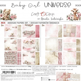 BABY GIRL UNIVERSE- 20x20cm MIX CC-C83-BGU-09