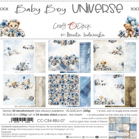 BABY BOY UNIVERSE- 20x20cm ZESTAW CC-C84-BBU-07