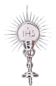 Kielich z hosti�, hostia, IHS srebrny 7,5 x  4,5cm
