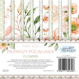 Pierwszy pocaunek FLOWERS - blok z elem. do wycin