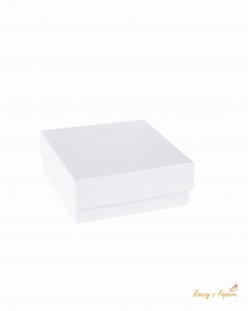 Pude�ko na upominki z wieczkiem - BIA�E, 8x8x3