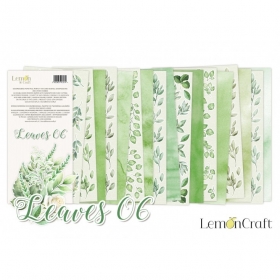 Lemoncraft - Blok papierów 15x30cm - LEAVES 06