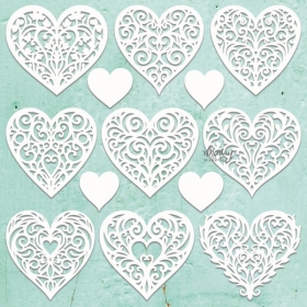 Dekor - Hearts Filigree  MT-CHIP2-D105