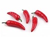 Dekoracyjna papryczka chilli 1szt. 68mm z ogonkiem