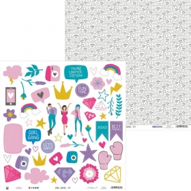 Papier elementy- GIRL GANG 07 30x30cm