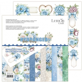 Zestaw papier�w 30x30cm - DEAR DIARY - HYDRANGEA