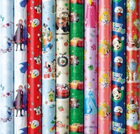 Papier do pakowanie 0,7x2m witeczne Disney 1szt