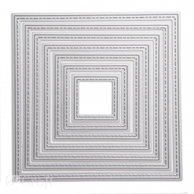Zestaw wykrojnikw - Kwadraty 12x12cm 7szt.