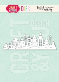 Wykrojniki - Zimowa wioska