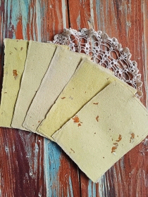 Papier czerpany A5 bia�a r�a i kurkuma 1szt.