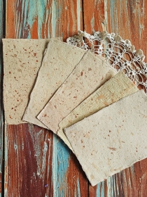 Papier czerpany A5 cebulowe lastryko 1szt.