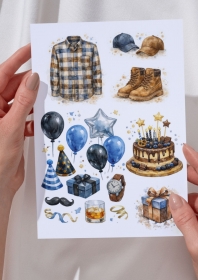 Denim Men grafiki m�ski 5 papier A4
