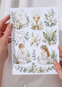 Grafiki komunijne do wycinania papier A4