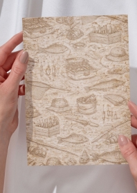 Na Ryby t�o 1 br�zowy papier A4
