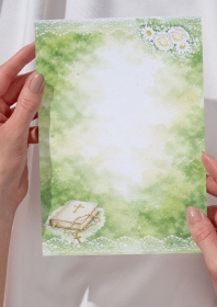 White First Holy Communion tło 5 papier A4