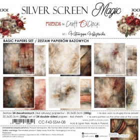 SILVER SCREEN MAGIC - zestaw papier�w 20x20 BASIC