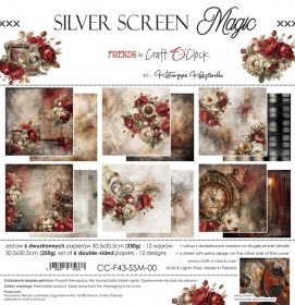 SILVER SCREEN MAGIC - zestaw papier�w 30x30cm