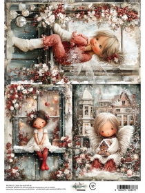 The Magic of December- papier ryżowy 03 A4