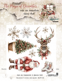 The Magic of December- Rub ON transfer