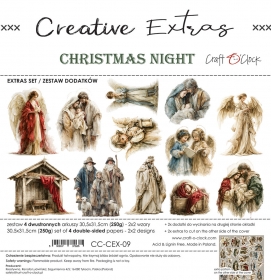 CHRISTMAS NIGHT- 30x30 zestaw Cretive Extras
