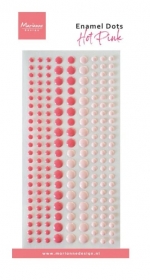 Enamel dots kropki pere�ki HOT PINK duotone