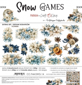 SNOW GAMES- 30x30 zestaw dodatk�w FLOWERS