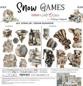 SNOW GAMES- 30x30 zestaw dodatków MIX