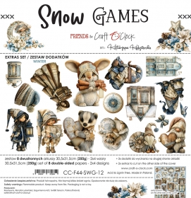 SNOW GAMES- 30x30 zestaw dodatków WINTER