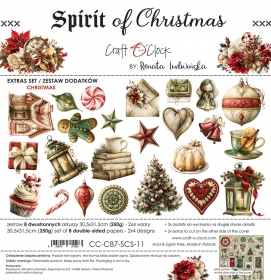 SPIRIT OF CHRISTMAS 30x30 zestaw dodatków CHRISTMA