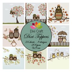 Papiery Toppers Dixi 9x9cm 0265