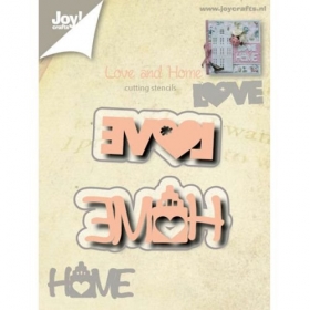 Wykrojnik joy 6002/0527 napisy LOVE HOME