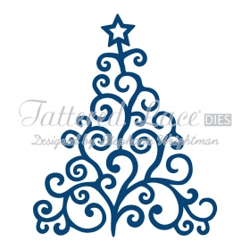 Wykrojnik Tattered Lace-Choinka wita