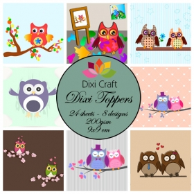 Papiery Toppers Dixi 9x9cm