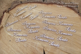 Pierwsza Komunia �wi�ta zestaw 01 - 8 napis�w