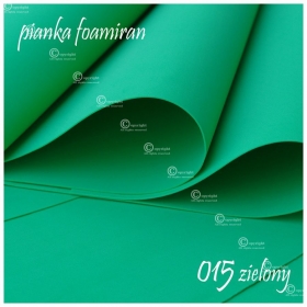 Pianka Foamiran 0,06 mm 35x30 cm ZIELONY