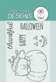 Stempel- Peekin' Pumpkin Kitty  3x4