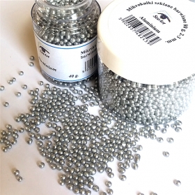 SEEART Mikrokulki barwione 2-3mm 80g ALUMINUM